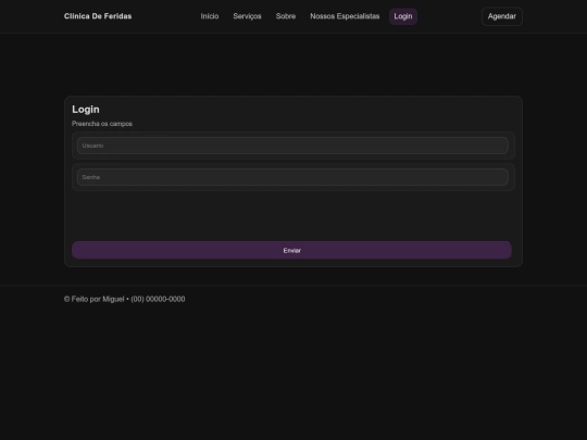login screenshot
