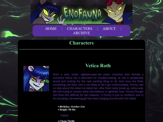 villainspage screenshot