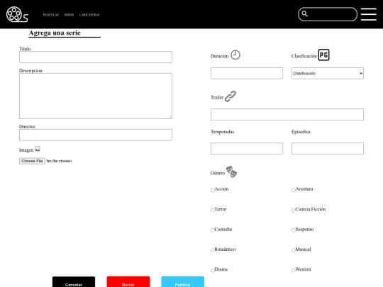CineScore/agregar-serie screenshot