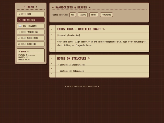 writing screenshot