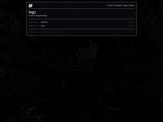 logs screenshot