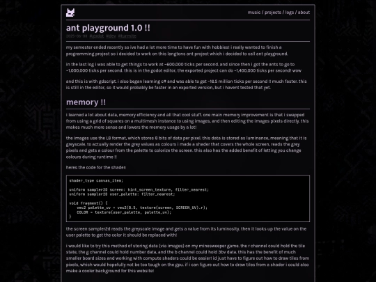 logs/misc/ant-playground1 screenshot