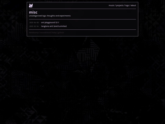logs/misc screenshot