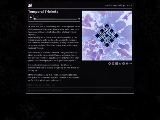 music/temporal-trinkets screenshot