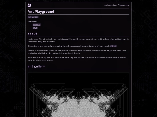 projects/ant-playground screenshot