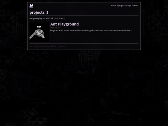 projects screenshot