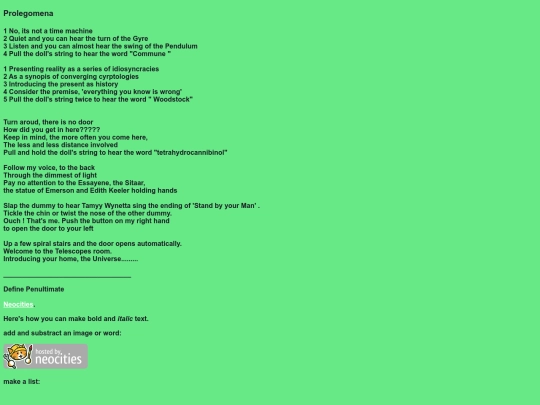 prolegomena screenshot