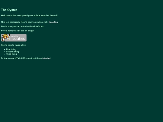 theoyster screenshot