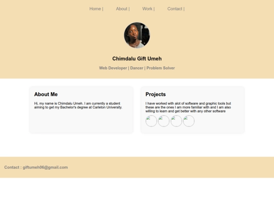 Portfolio screenshot