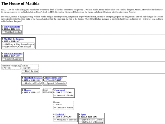 History/Matilda screenshot