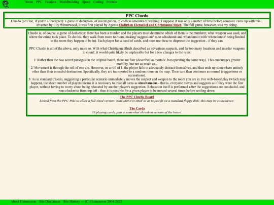 PPC/Games/cluedo screenshot