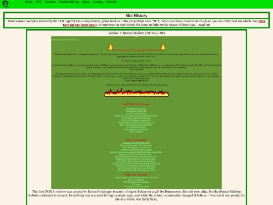 history screenshot