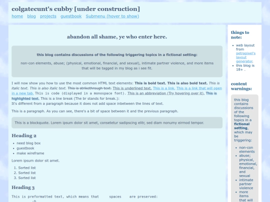 index screenshot