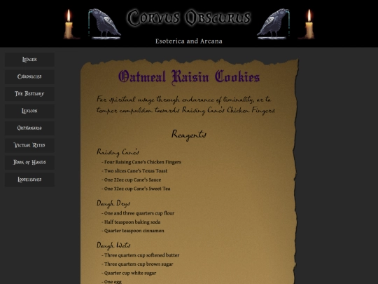 oatmealRaisin screenshot