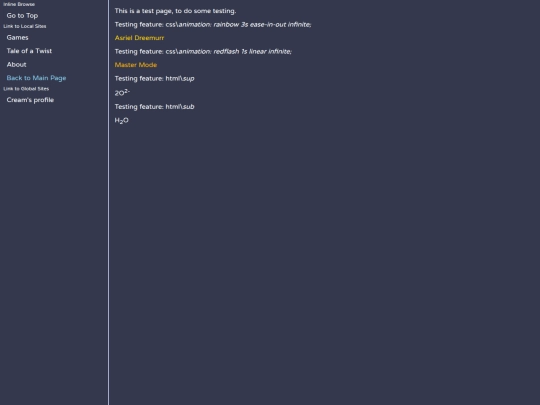 test screenshot