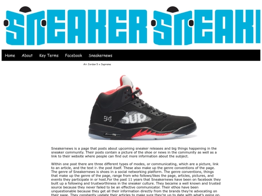 sneakernews screenshot