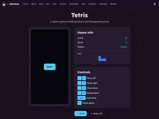 tetris screenshot