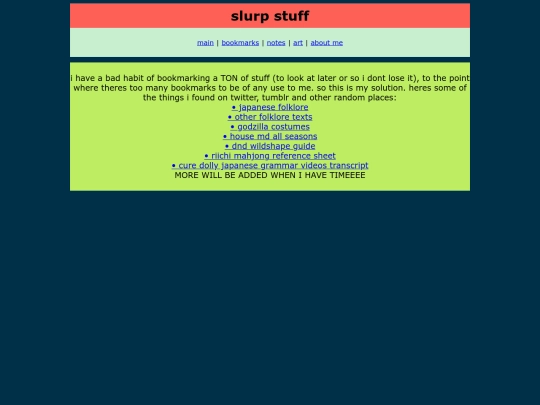 bookmarks screenshot