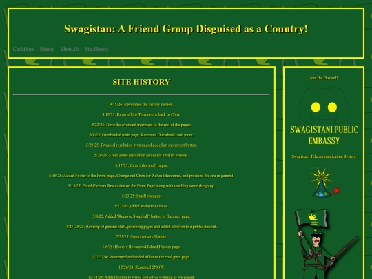 sitehistory screenshot