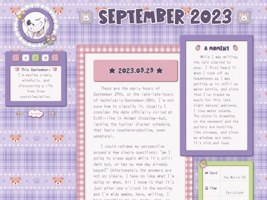 diary/23/september screenshot