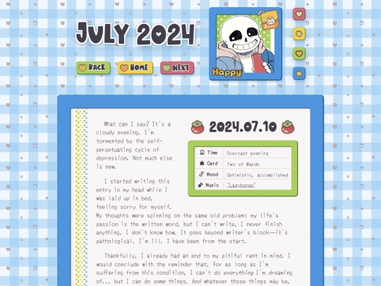 diary/24/july screenshot