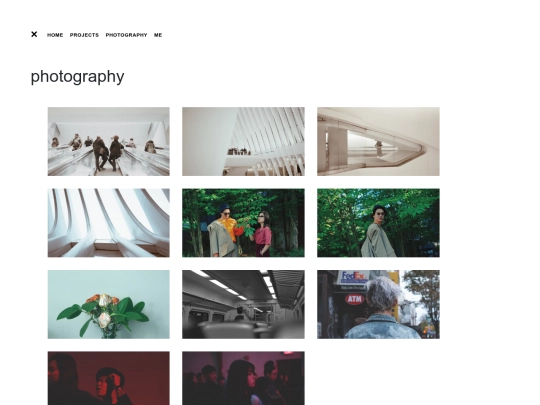 pages/photography screenshot