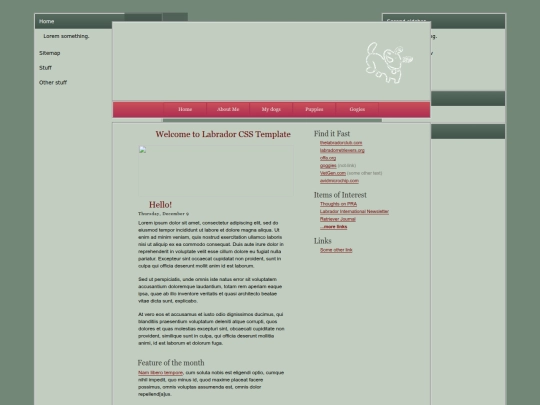navigation/css-fun/Labrador-theme screenshot