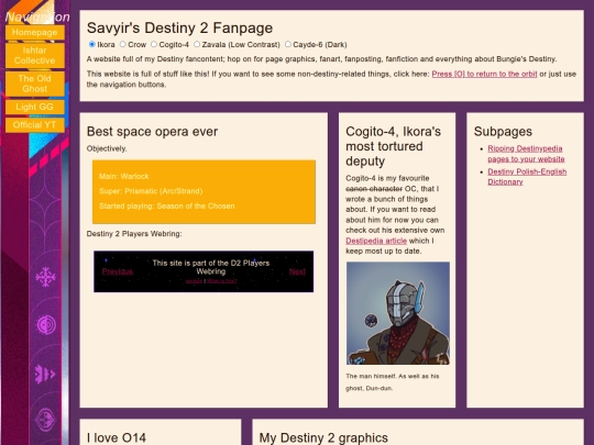 navigation/destiny2fanpage screenshot