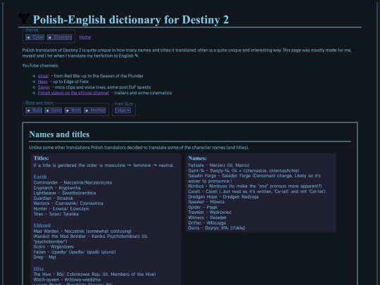 navigation/destinypedia/destiny-polish-english-dictionary screenshot