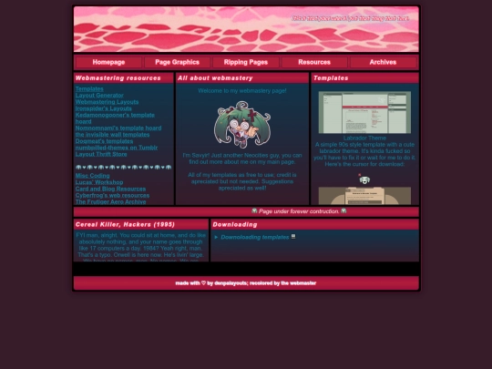 navigation/webmastery screenshot
