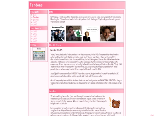 subpages/fandoms screenshot