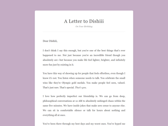 dishi/letter screenshot