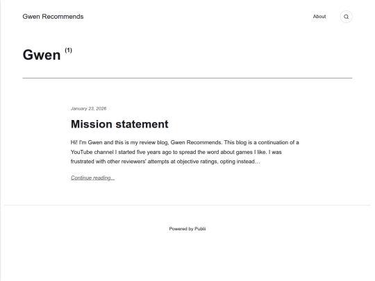 authors/gwen screenshot