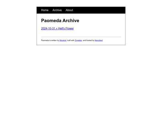 archive screenshot