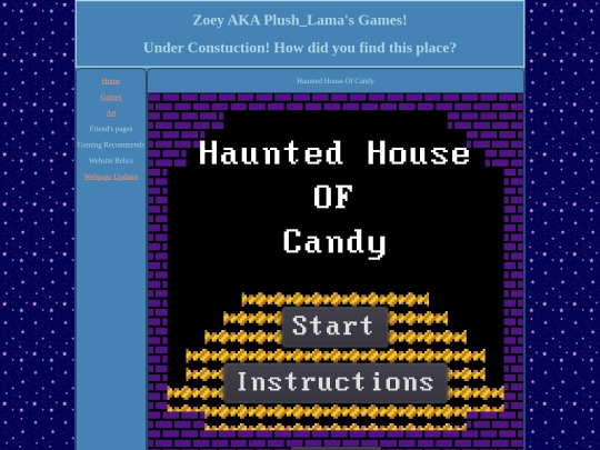 games/haunted_house_of_candy screenshot