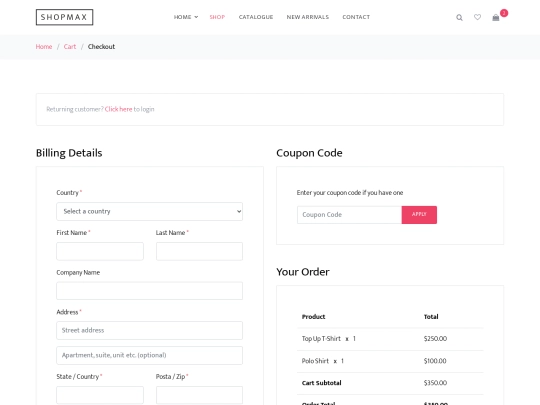 checkout screenshot
