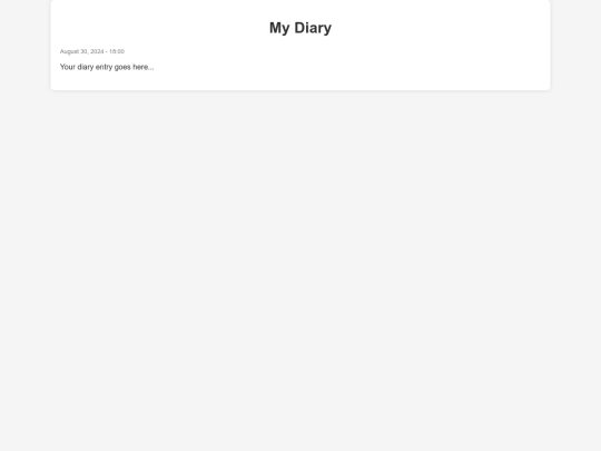 diary screenshot