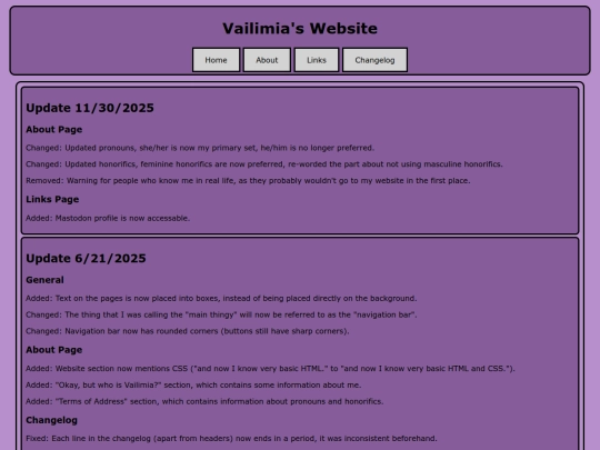 changelog screenshot