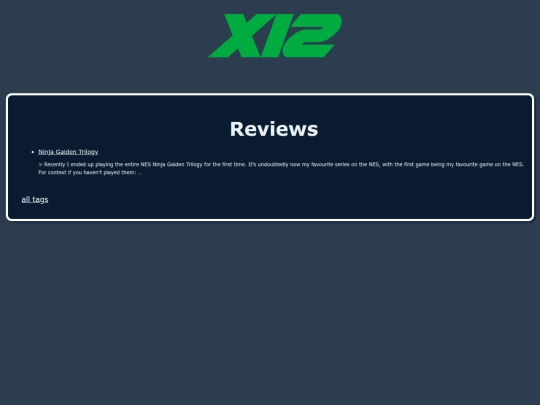 tags/reviews screenshot