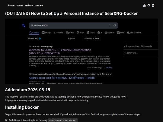 searxng screenshot