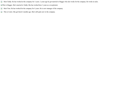 staff page screenshot