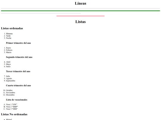 Menu/Vistas y lineas screenshot