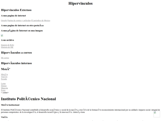 hipervinculos screenshot