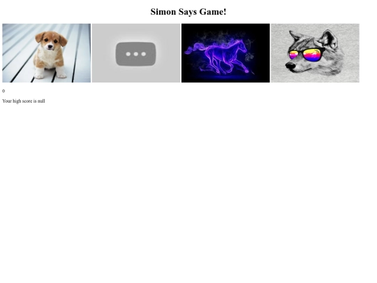 javascript/simon screenshot