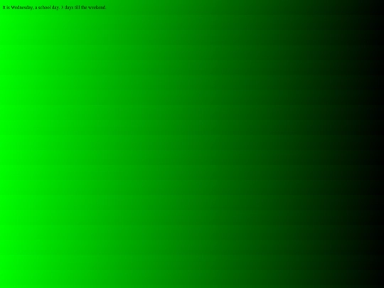 javascript/weekend screenshot