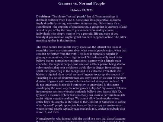 blog/gamersvsnormalpeople screenshot