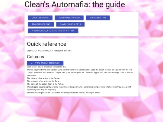 mafia/sheetguide screenshot