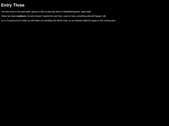 entrythree screenshot