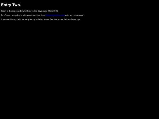 entrytwo screenshot