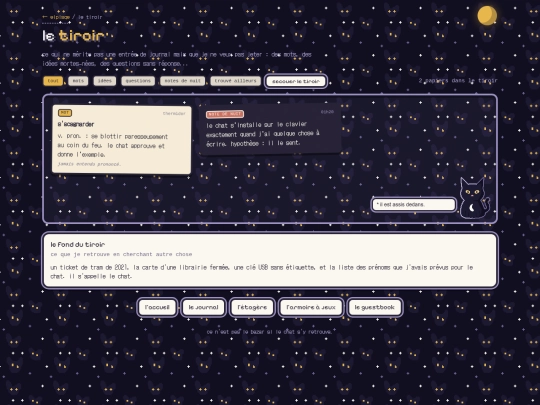 tiroir screenshot